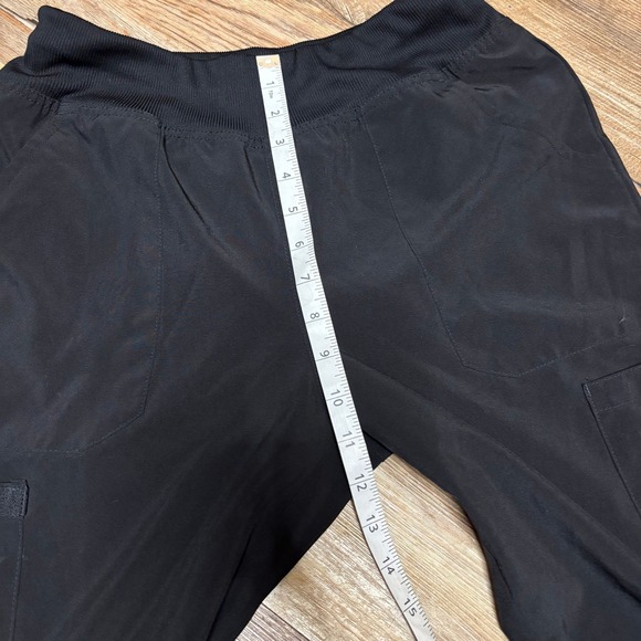 Dickies Black Cargo Scrub Pants Women's Size S/P Stretch Polyester Blend - Picture 6 of 8